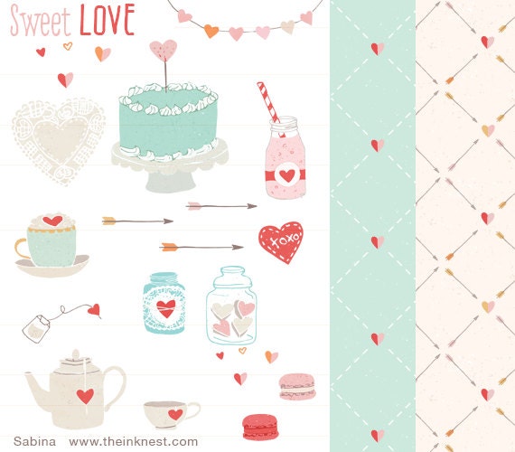 CLIP ART - Sweet Love - for commercial and personal use