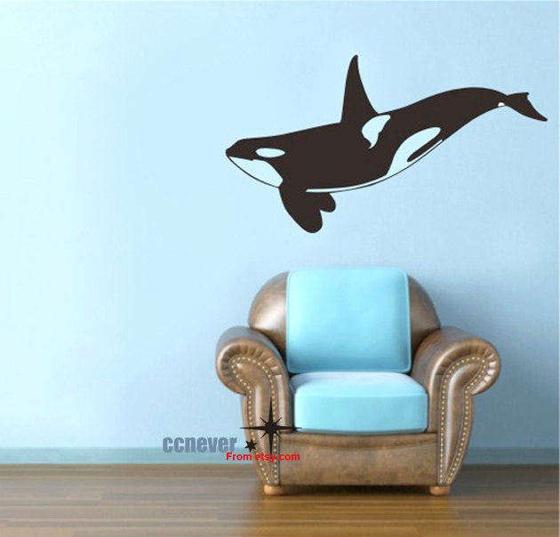 Whale Animals Kids Nursery----Removable Graphic Art wall decals stickers home decor
