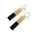 Earrings Black & Gold