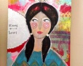 Strong heart original painting