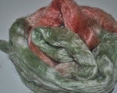 Choose the color / Dyed Tussah Silk Roving,30 gr