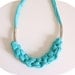 woven necklace / turquoise