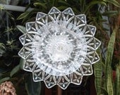 Federal Petal Depression Glass Plate Flower Repurpose