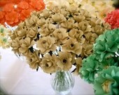 The Rose -  Handmade Paper Flower on Stems - set of 50