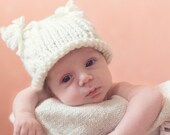 Kids Newborn Hats Baby Photography prop Handmade Knitting Infants Newborn Photo prop Little Teddy Bear Organic Wool