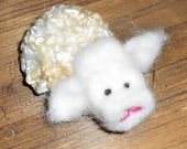 Dream Ambassador (Natural Fleece Needle Felted Sheep)