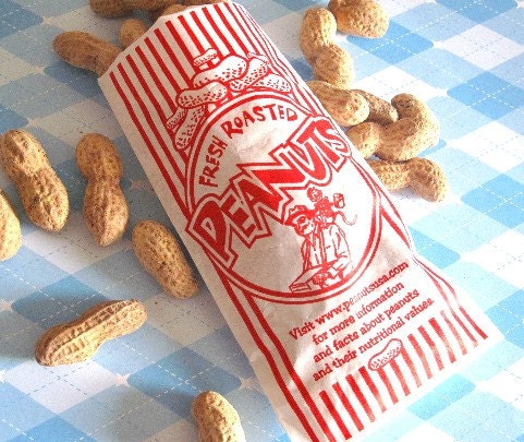 50 Peanut Bags Vintage Retro Style Carnival Circus Birthday Baseball Sports BBQ Party Movie Night