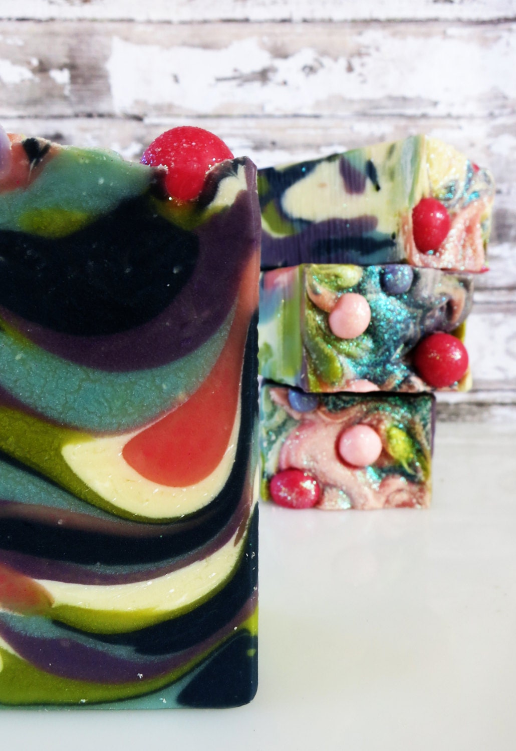 Crushed Berry Handcrafted Soap with shea butter, vegan