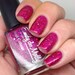 Nail polish - "Fashion Victim" pink holographic glitter in a pink jelly base