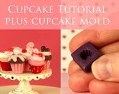 Cupcake Mold plus Tutorial - 1/12 scale dollhouse miniature
