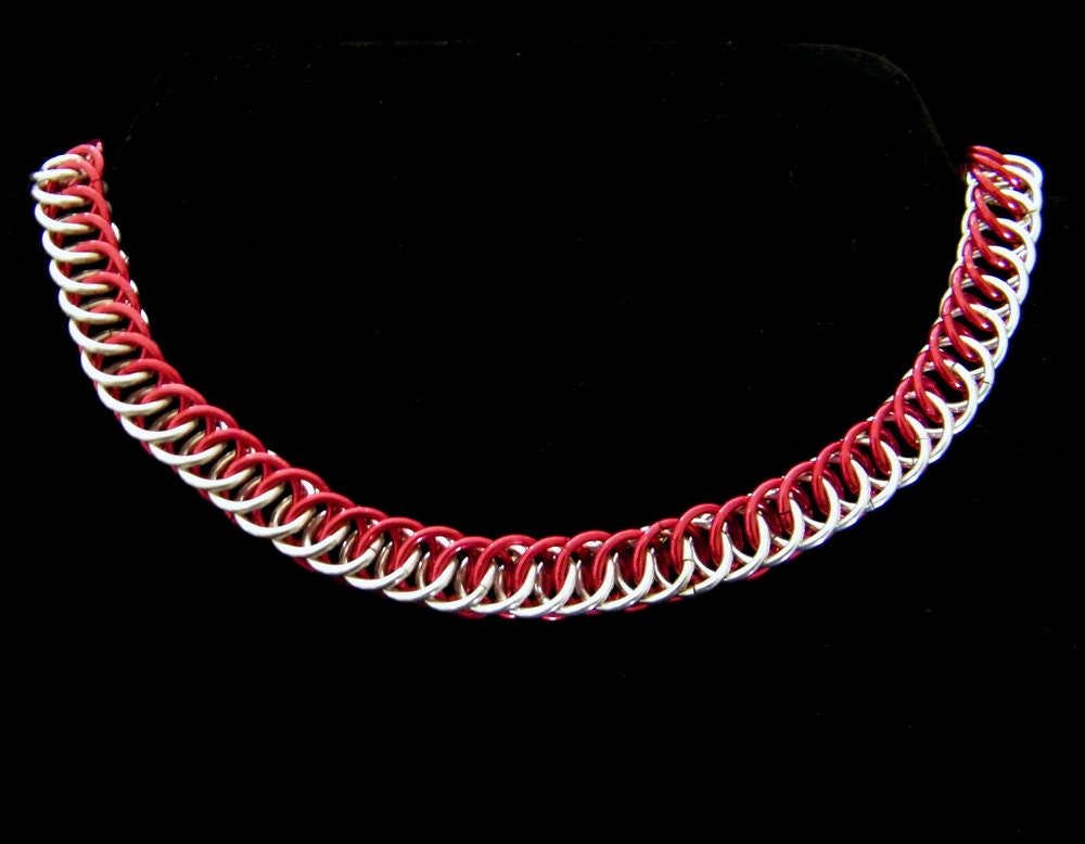 Red and Silver Persian Choker