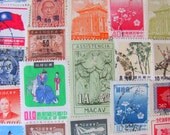 Manchurian Candidate Happy Moon Year 50 Vintage Chinese Worldwide Postage Stamps Peoples Republic of China PRC Cantonese Mandarin Asia Han