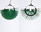 Emerald: Dangle Earrings made of cardstock