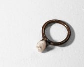 Copper Bicuspid Ring // Human Tooth Weird Ring Oddity Taxidermy Bone Electroformed Ring ( 7.5 - 8 )