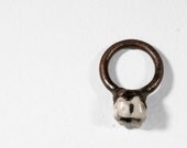 Cavity Ring // Real Human Molar Tooth Ring Bone Oddity Taxidermy Ring ( 7.5 - 8 )