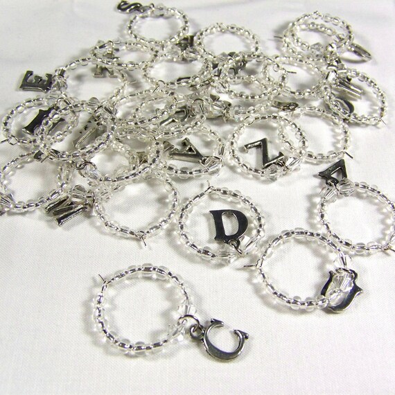 Full Alphabet Wine Charm Set, Elegant Wine Charms Il_570xn