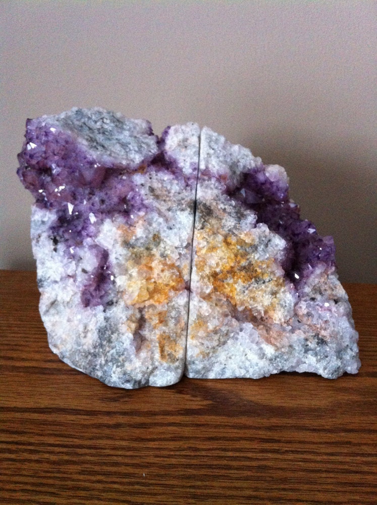 Amethyst Bookends