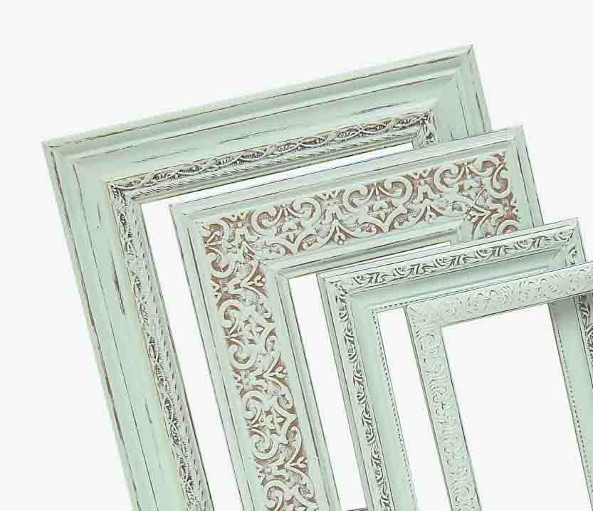 Shabby Chic Frames Pastel Mint Green Picture Frame Set Ornate Vintage Frames Wedding Shabby Chic Home Decor