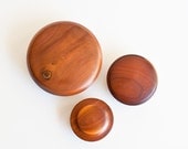 Vintage Hand Turned Wood Stash Bowls