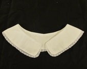 Women's Victorian Dress Collar with cluny lace trim