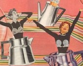 Perk o Lator by the Feral Housewife, mid century collage print