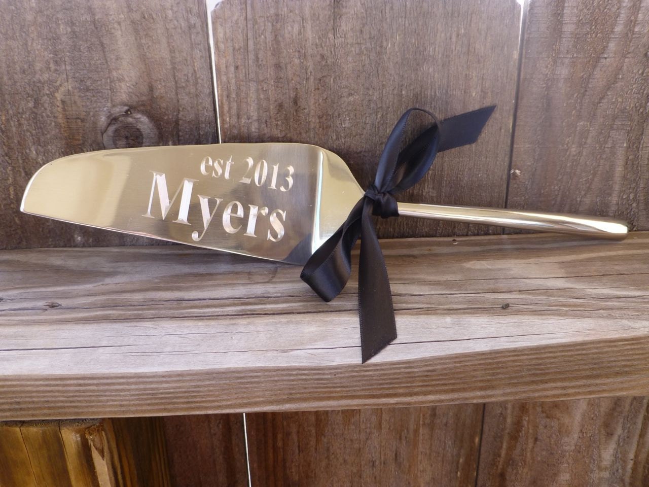 Personalized Wedding Cake Server
