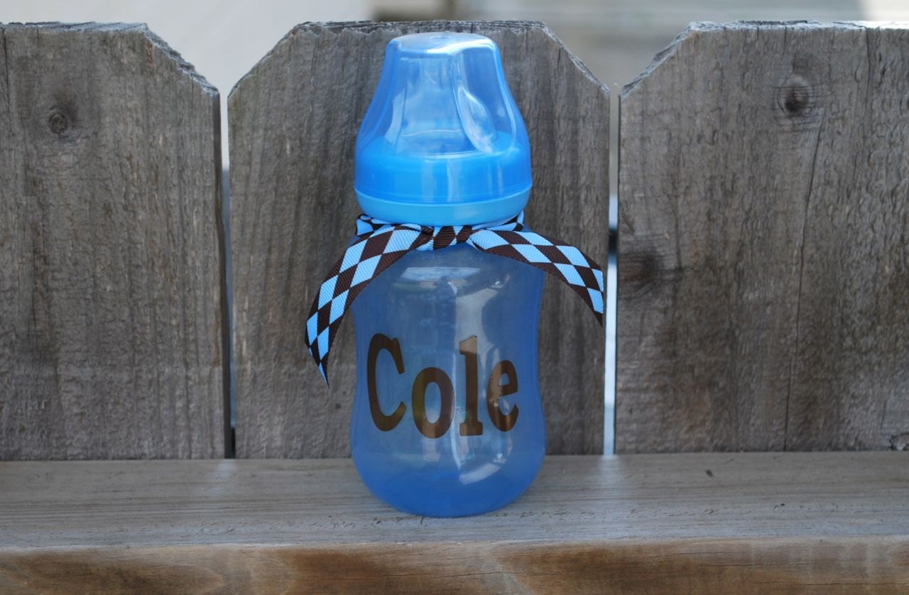 BLUE - Baby Bottle Personalized
