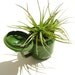 Mini Teapot/ Enamel Ware/ Teeny Planter/ Moss Green/ 1960s Kitsch