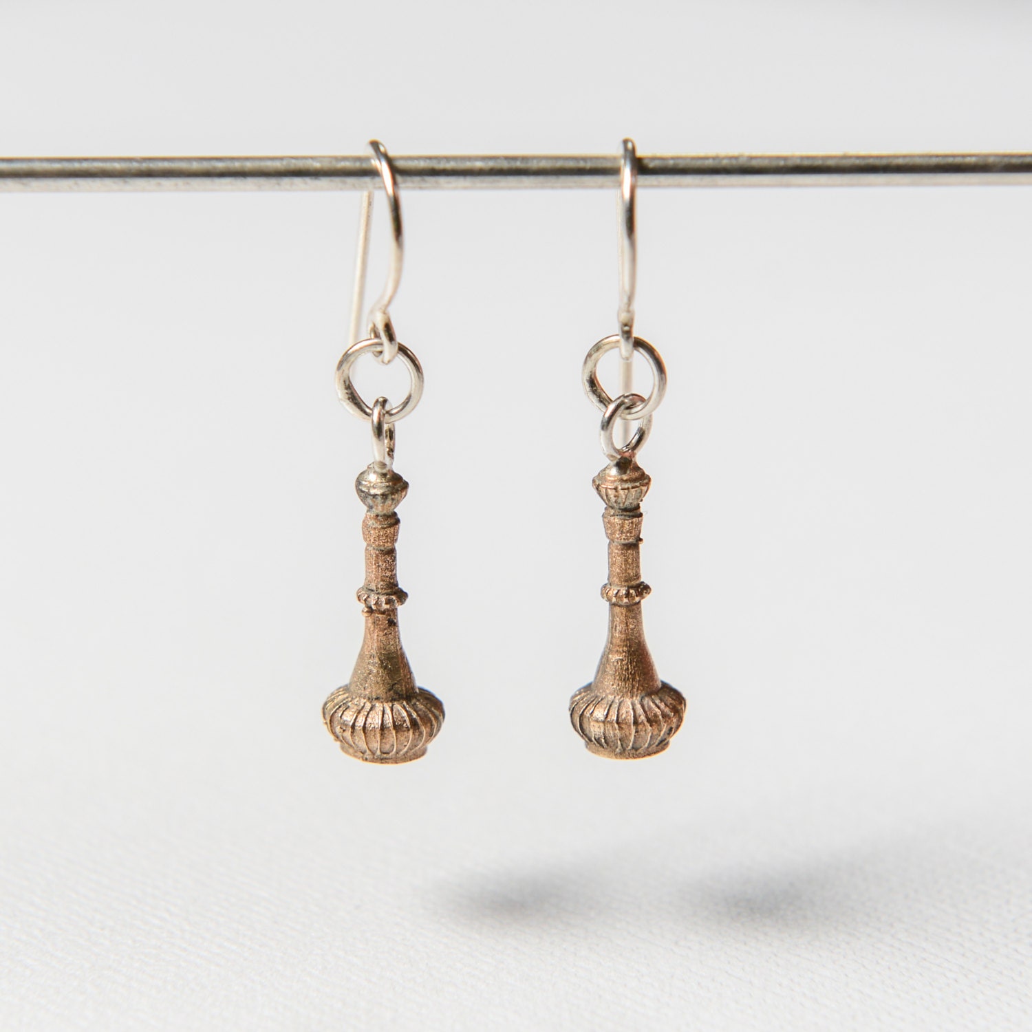 I Dream of Jeannie Bottle from the American Sitcom, bronze dangle earrings