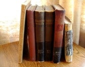 1870s 1890s 1920s antique lot of 5 bookstack Christianity Moors Antiquities Parkmans Works and Fiskes Puritans