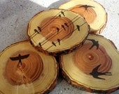 Coasters, Wood Coasters, Rustic Coasters, Rustic Decor