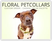 Custom Floral Pet Collar