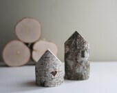 white birch tree houses - set of 2