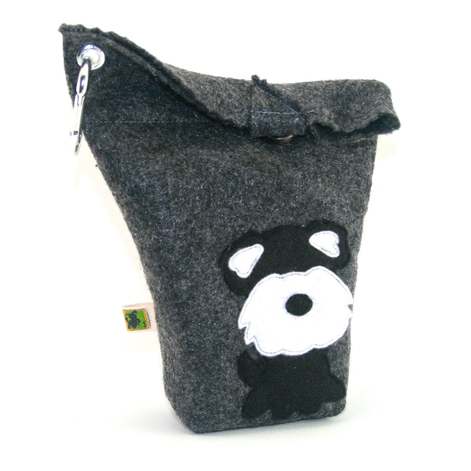 Dog Poop Bag Holder Small Leash Bag Schnauzer