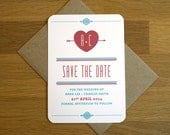Retro Save the Date - 'Lovestruck' Design - One Sample