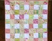 READY TO SHIP - Freshcut Basket Patchwork Baby Quilt
