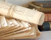 Vintage Book Pages (no 2), 5 packs of 20, Paper Ephemera,  late1800's, 1920's old book pages, naturally aged