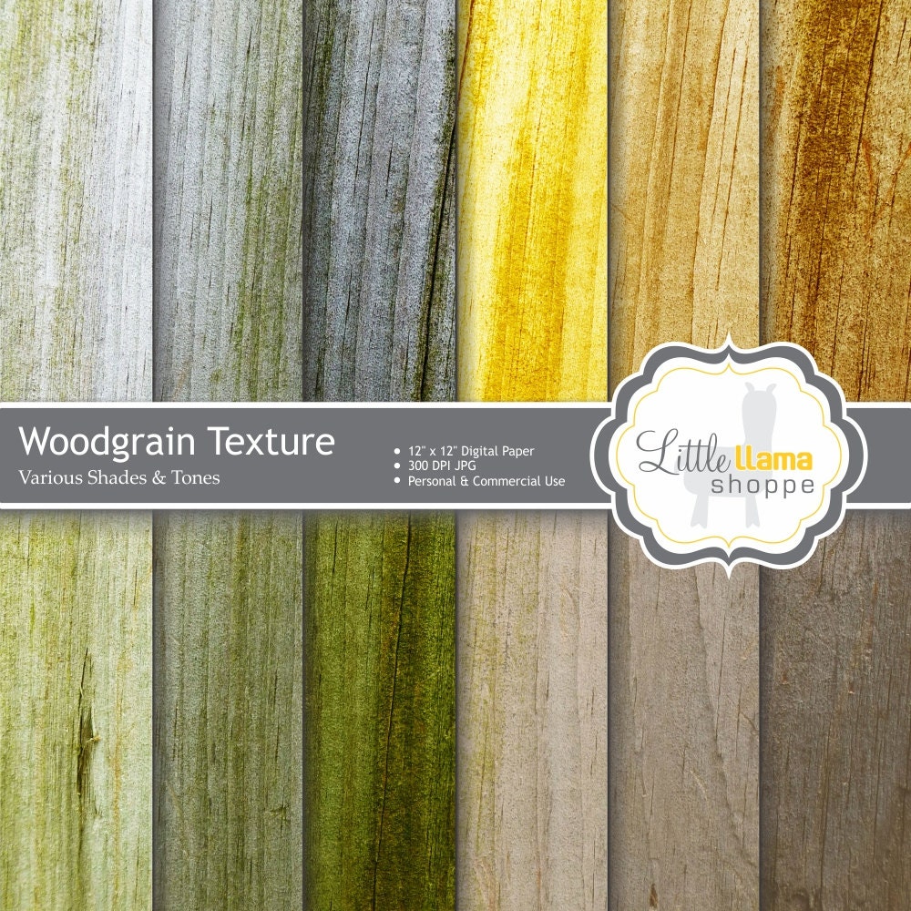 Woodgrain Digital Scrapbook Paper INSTANT DOWNLOAD Personal and Commercial Use