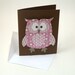 Paper Owl Printable - Pink Layered Papercraft Embellishment