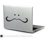 Señor Peep Moustache in Black (Laptop Decal Removable Vinyl Sticker Computer Decal PC Apple Macbook Mac Geekery Wall Sticker Moustache)