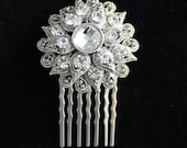 Crystal Bridal Hair comb, Vintage style Wedding Hair Accessories,  Crystal Bridal Hair Piece