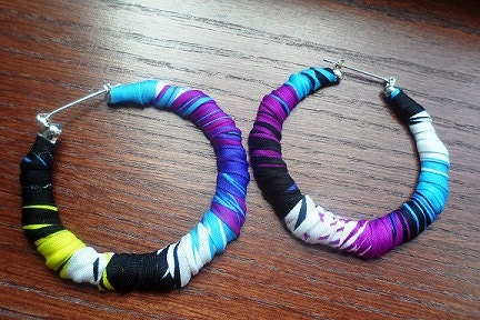 Tropical Paradise Hoop Earrngs
