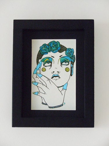 Untitled III Original Ink/Gouache Illustration (5x7)