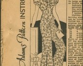 DELTA - 1930s  Pre Depression Era Vintage Style one piece Beach Pajamas - ALL SIZES - Custom Made