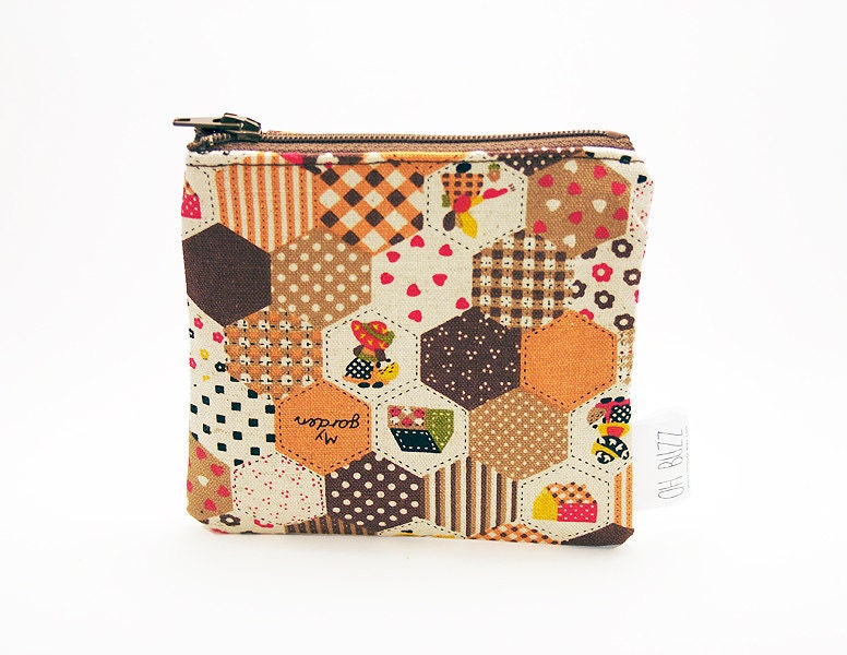 My Cute Quilted Life - Kawaii Zipper Coin Purse - Cute Mini Zipper Pouch