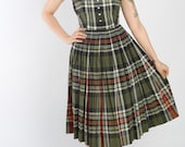 1950s Dress // vintage 50s Jonathan Logan // Pleasantly Plaid