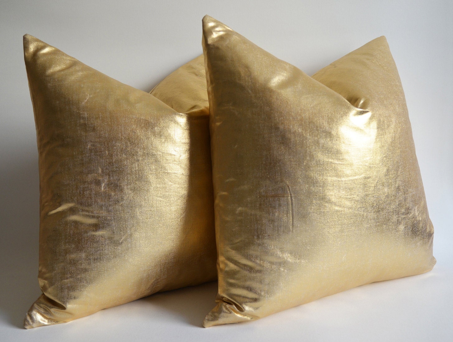 Sukan / 1 Linen Pillow Covers Gold - large pillow - euro pillow covers - decorative covers - throw pillows - shams - 20x20 pillows