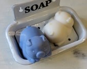 3D Design Sleeping Pig Silicone Soap Mold ( Soap Republic )