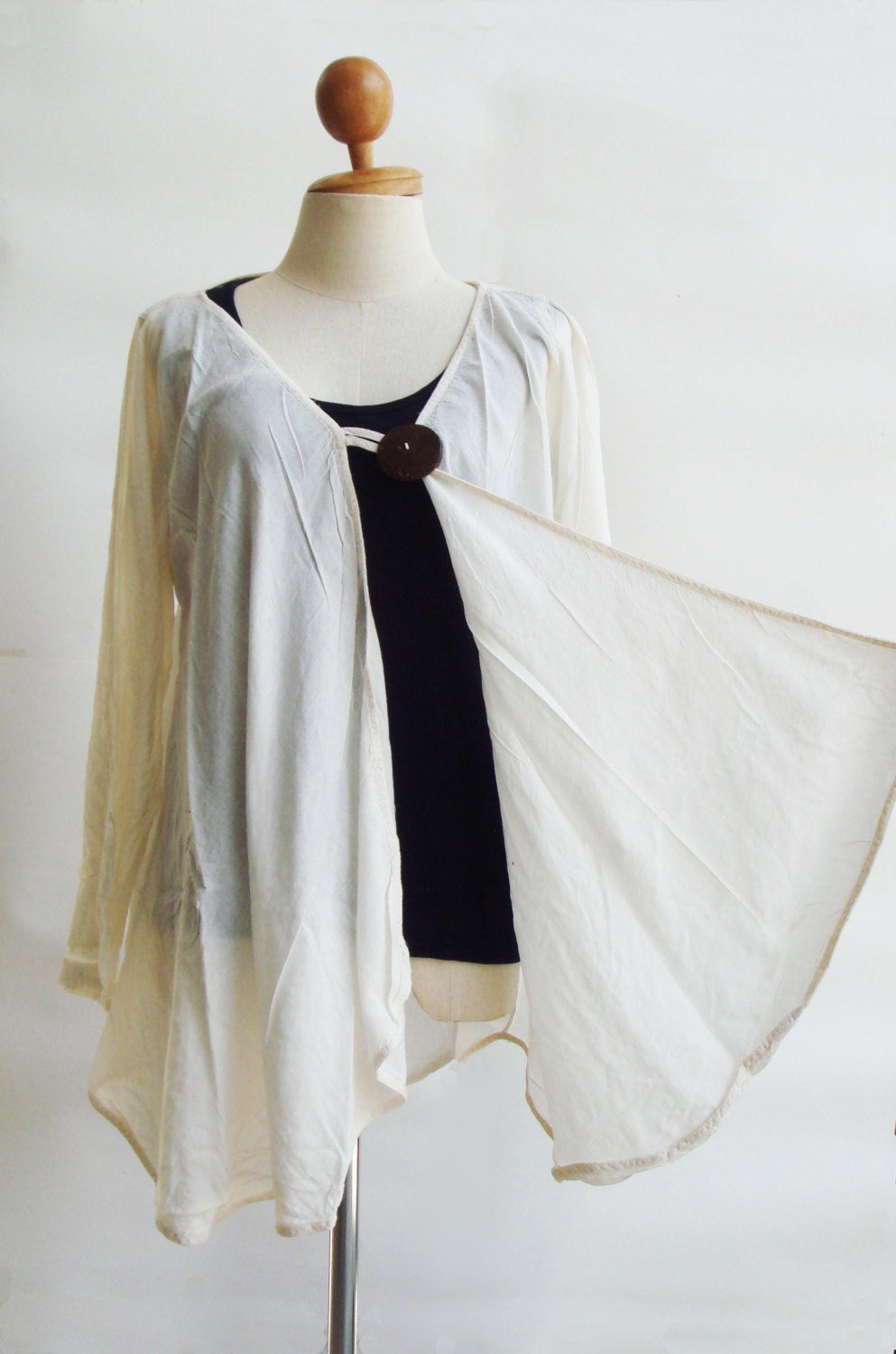 Snowmelt Light Weight Bright Off-White Cotton Jacket, off-white jacket