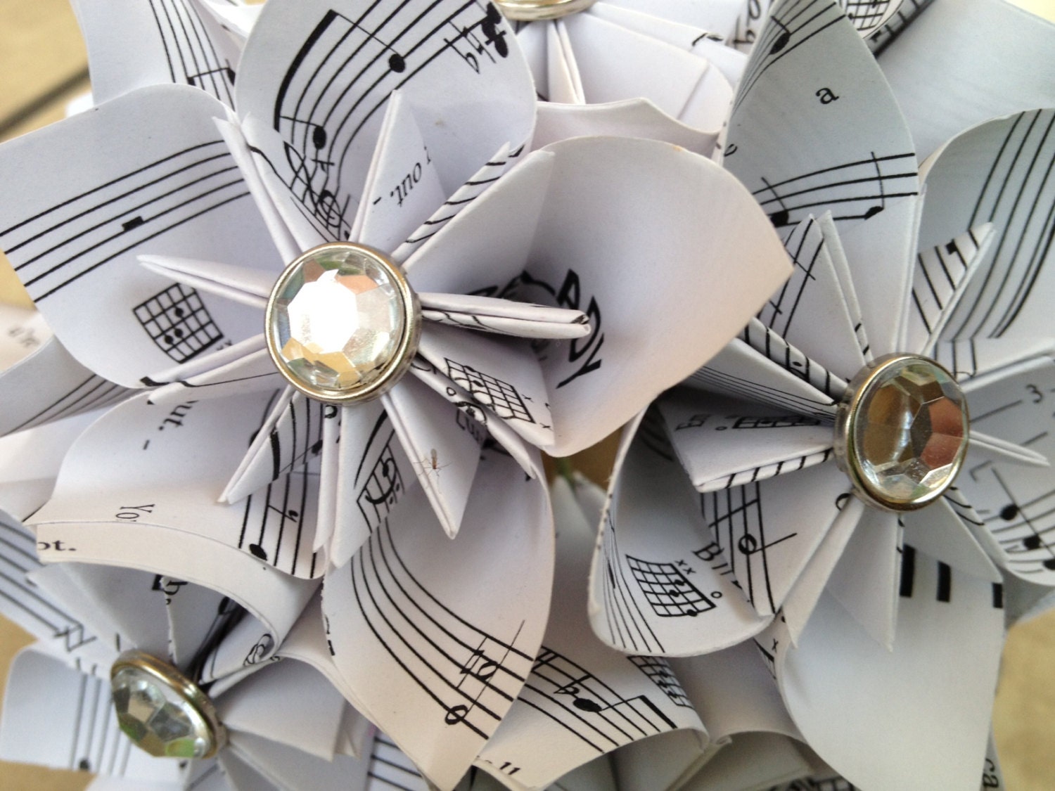 Paper flowers - bouquet - 12 Kusudama Origami buds - ON SALE